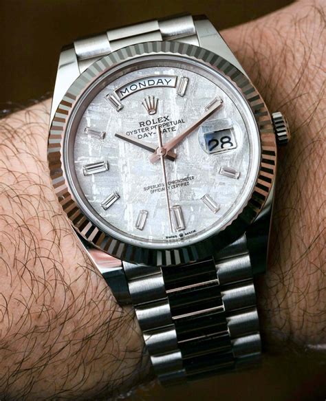 rolex day-date white gold 40mm|rolex presidential 40mm white gold.